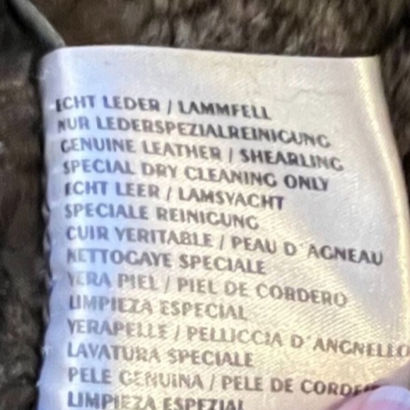 Hilary Radley Genuine Sheep Shearling Very Heavy Warm Leather Coat Size 8 - Picture 11 of 12